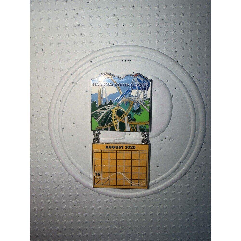 Busch Gardens - National Rollercoaster Day August 16 2020 LE300 Pin SeaWorld